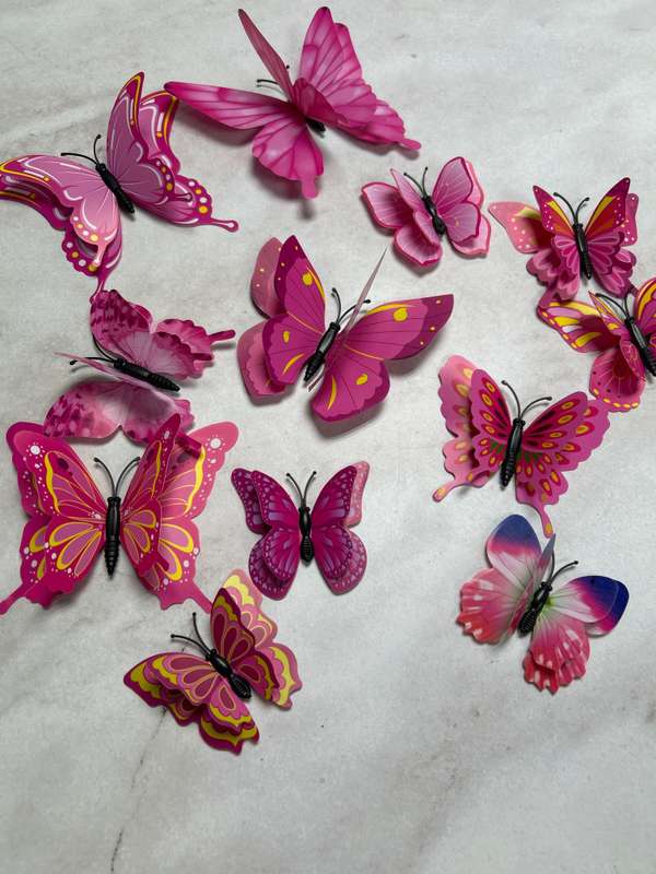 Plastic Butterfly Cake Topper
