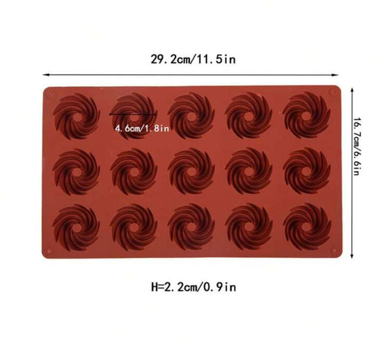 Silicone Mould Chocolate Swirl Bundt