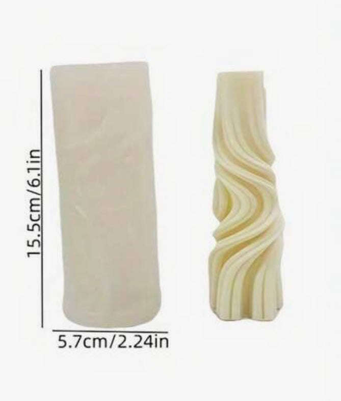 Silicone Mould Drape Candle