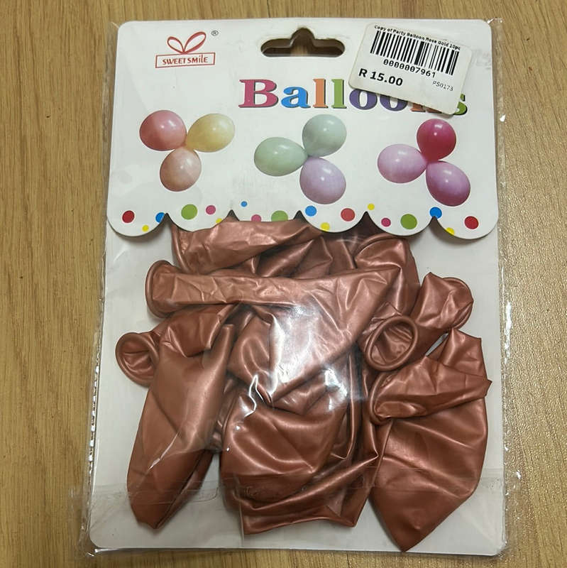 Party Balloon Rose Gold 10pcs