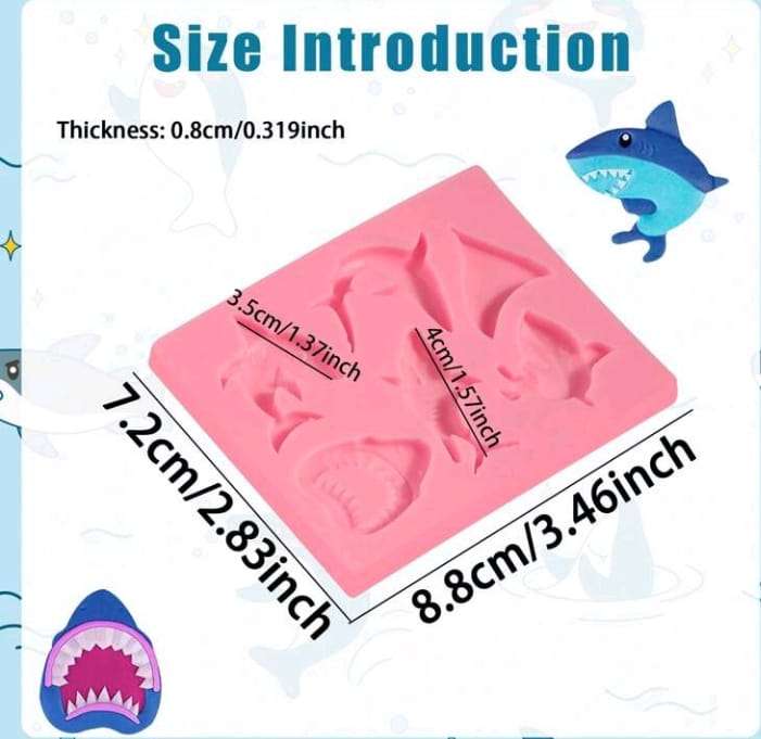 Silicone Mould Chocolate Shark