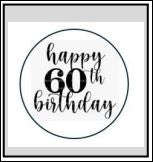 ST019 60th Cupcake Stamp