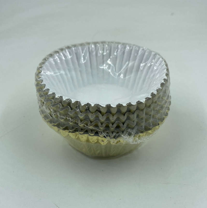 Gold Metalic Cupcake Wrapper 100pc