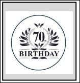 ST020 70th Cupcake Stamp