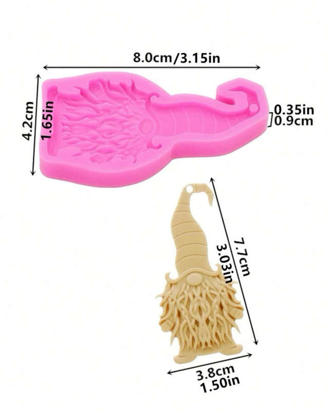 Silicone Mould Christmas Gnome