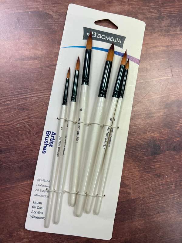 6pc Cake Decorating Art Brush Set