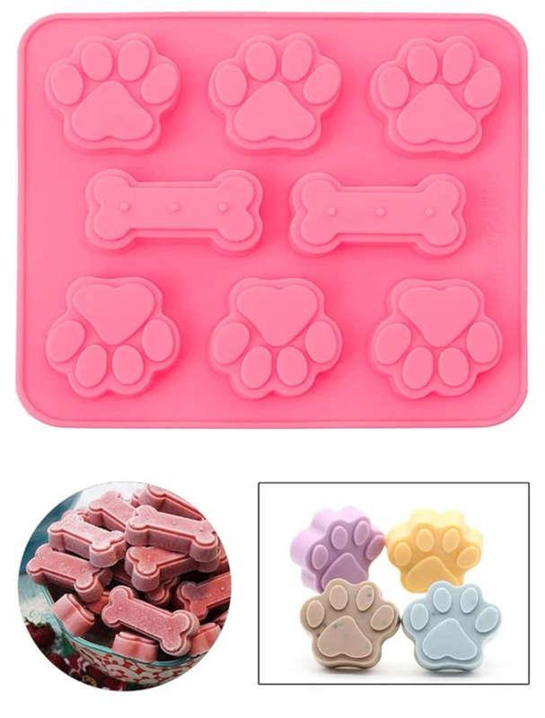 Silicone mould Paw and dog bone