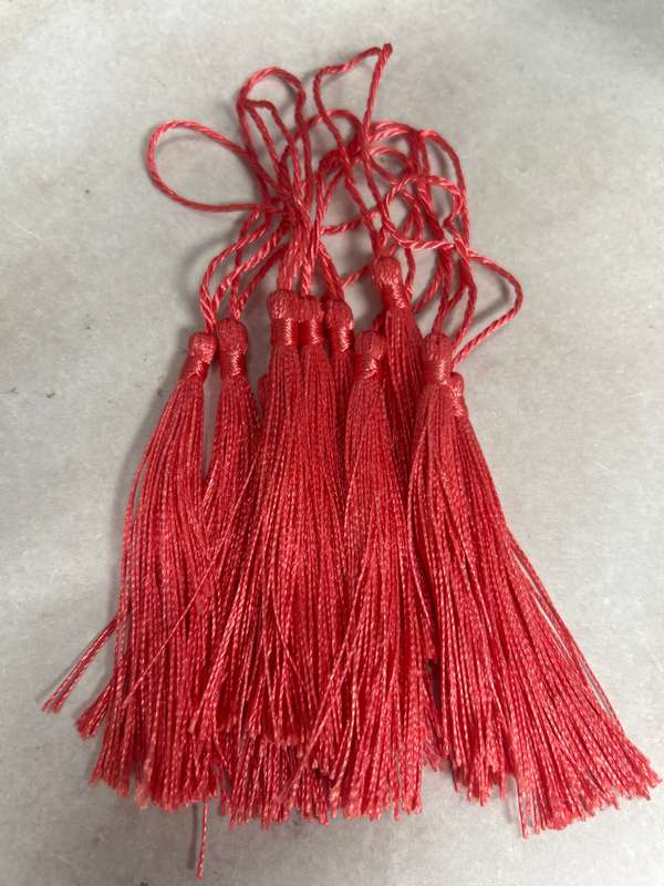 Bookmark Tassel 10pc Watermelon 12cm