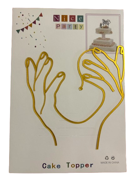 NN Line Art Abstract Acrylic Cake Topper