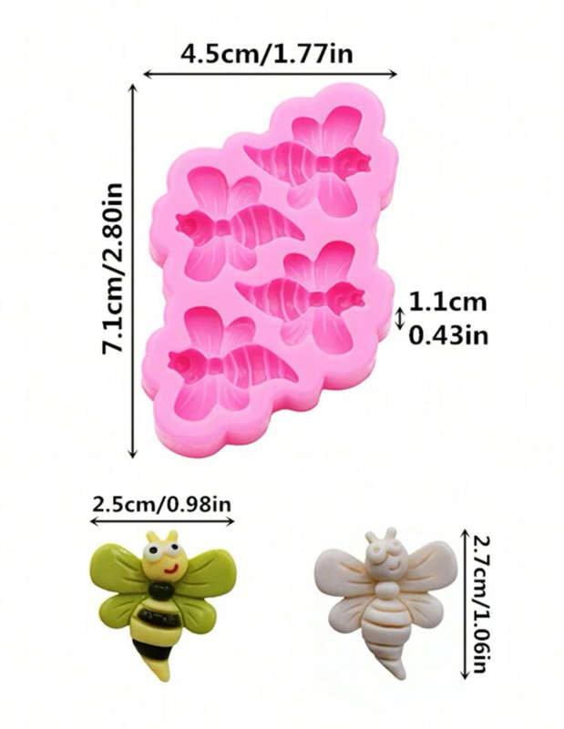 Silicone Mould Cartoon Bee