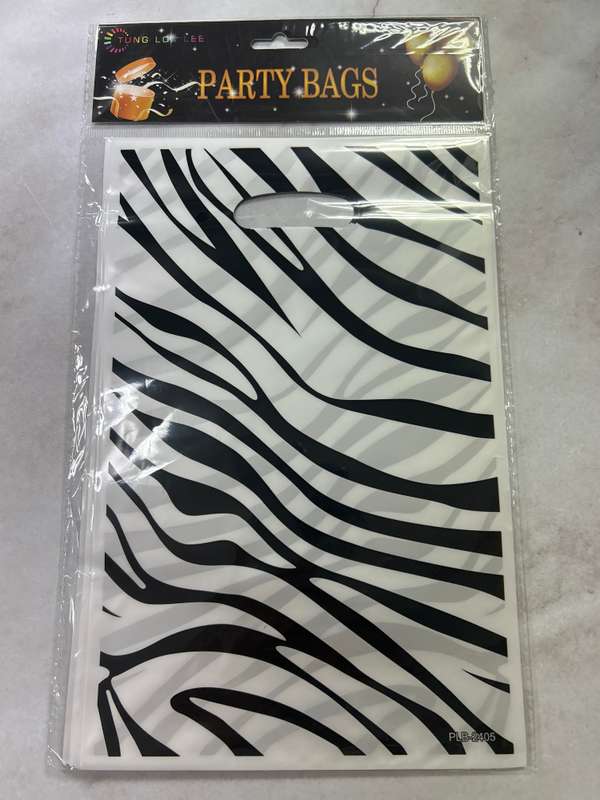 Party Loot Bags Zebra 10pcs