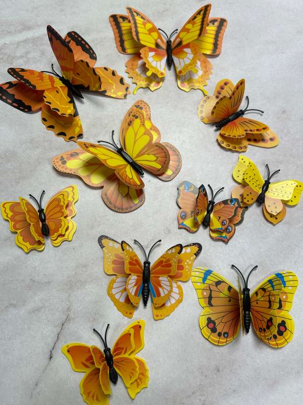 Plastic Butterfly Cake Topper