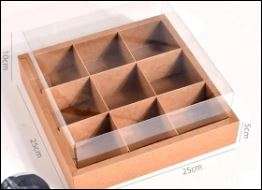 9 Grid Box Brown