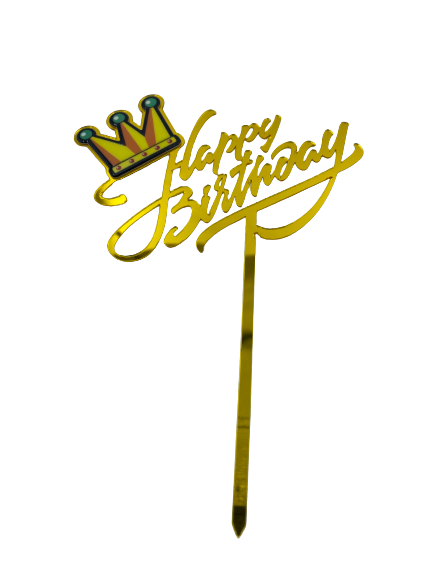 Nr380 Acrylic Cake Topper Crown