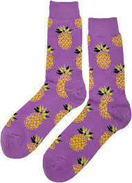 Pineapple Purple Socks
