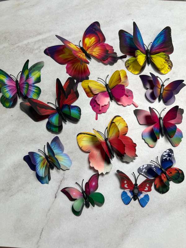 Plastic Butterfly Cake Topper