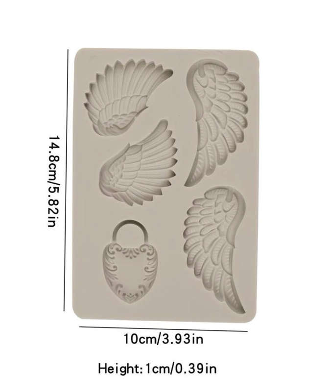 Silicone Mould Angel Wing Lock