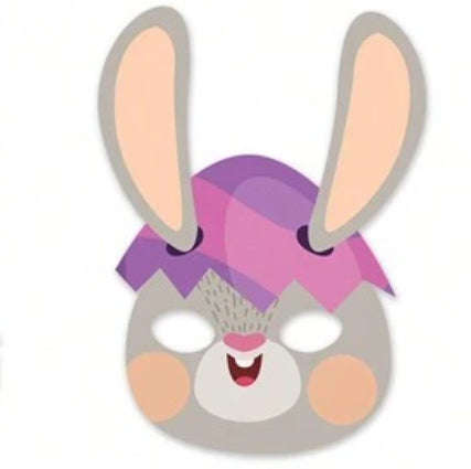 Bunny Paper Face Mask 6pc