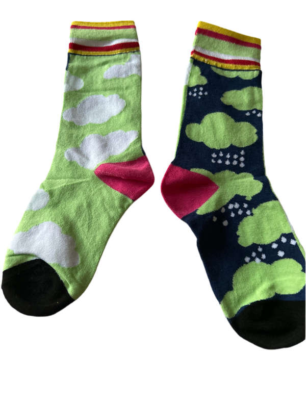 Clouds Rainy Day Socks