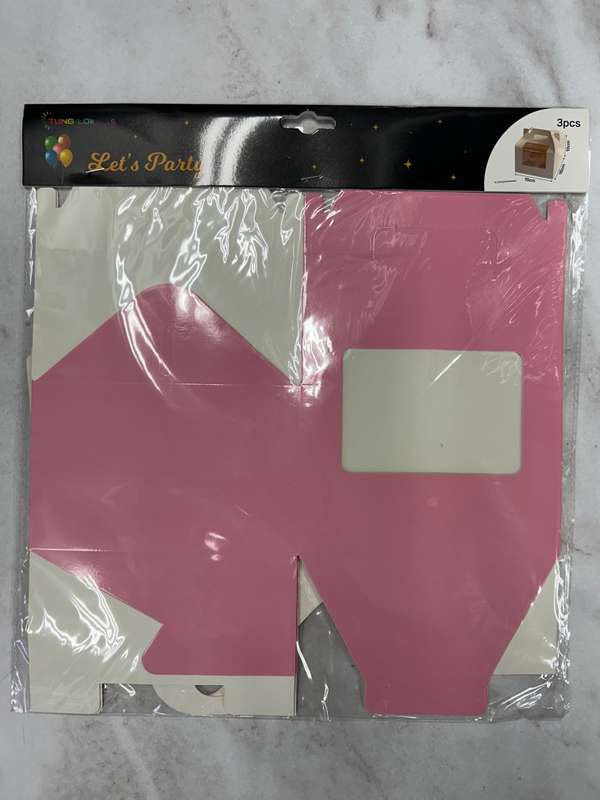 Cupcake Box Pink 4 Cavity