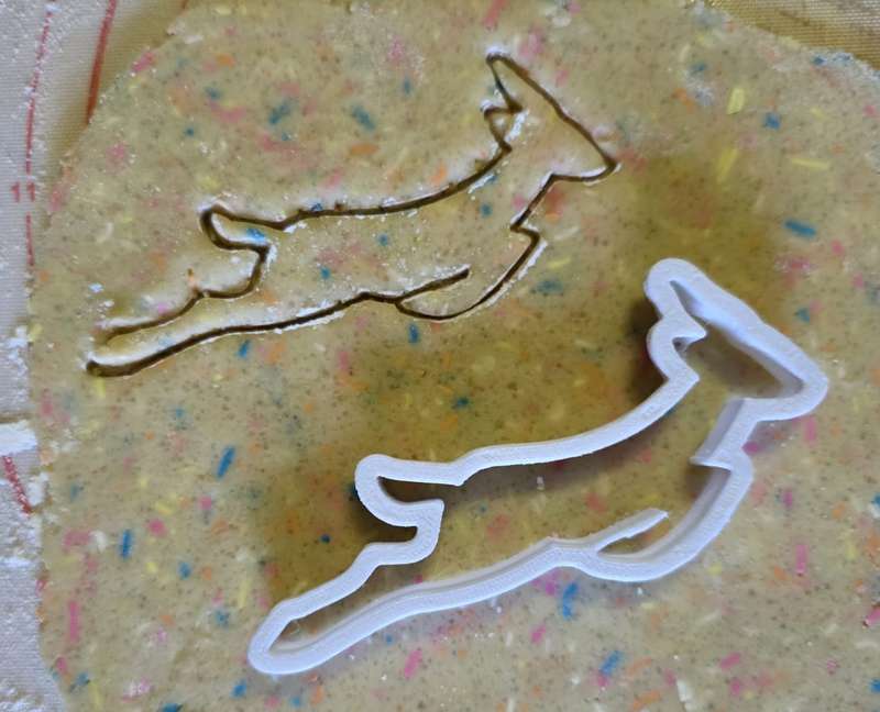 Plastic Cookie Cutter Rugby Springbok