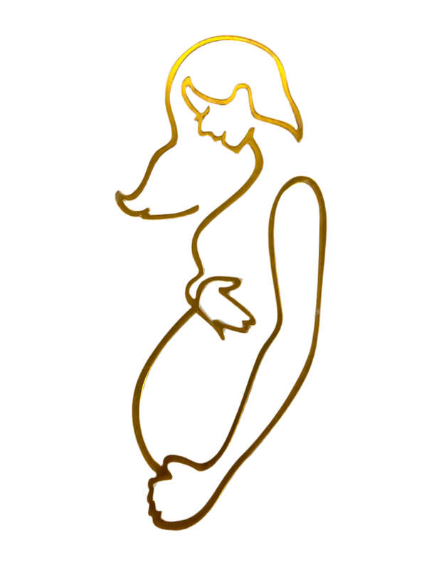 Nr125 Acrylic Cake Topper Pregnant