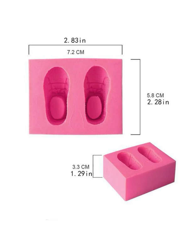Silicone Mould Baby Shoe Bootee