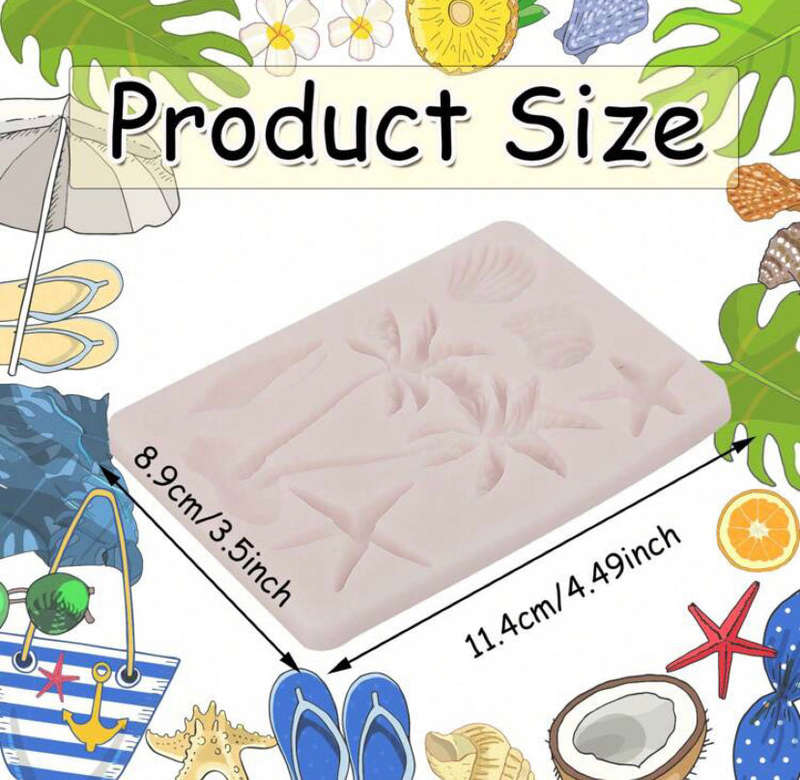 Silicone Mould Palm Tree Shells