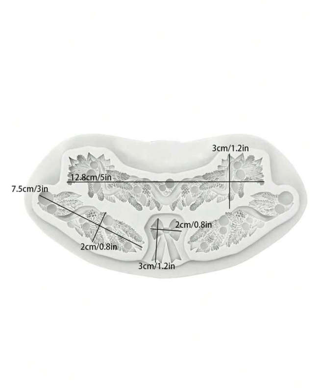 Silicone Mould Christmas Border