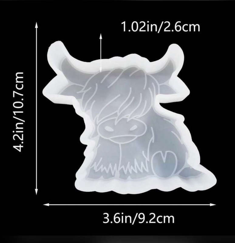 Silicone Mould Resin Cow