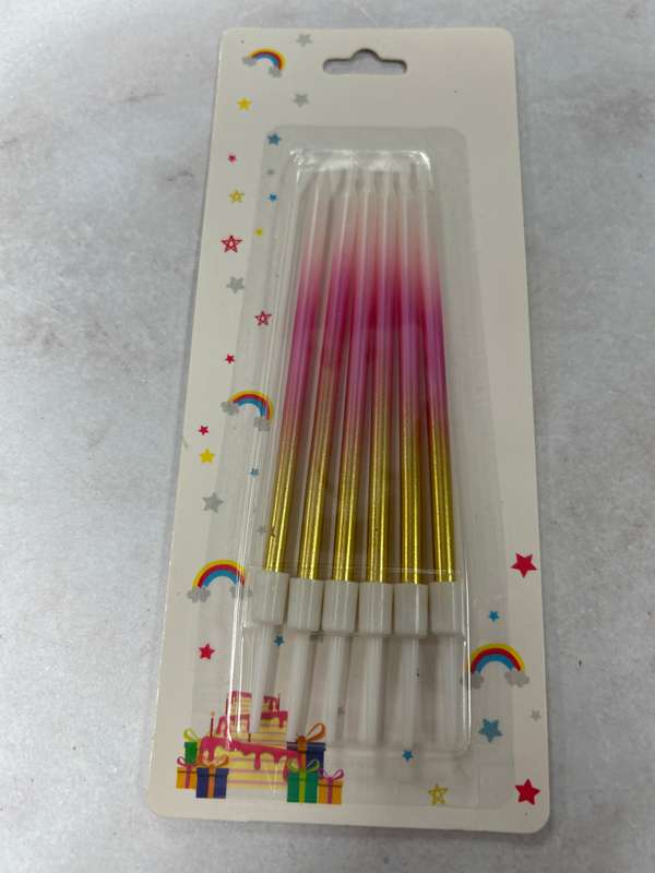 Long Cake Candle Ombre