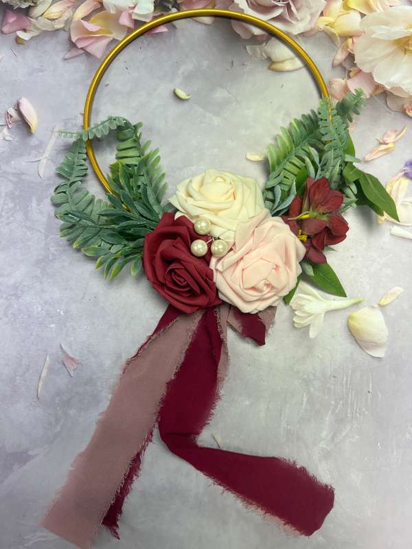 Artificial  Flower with Metal Ring