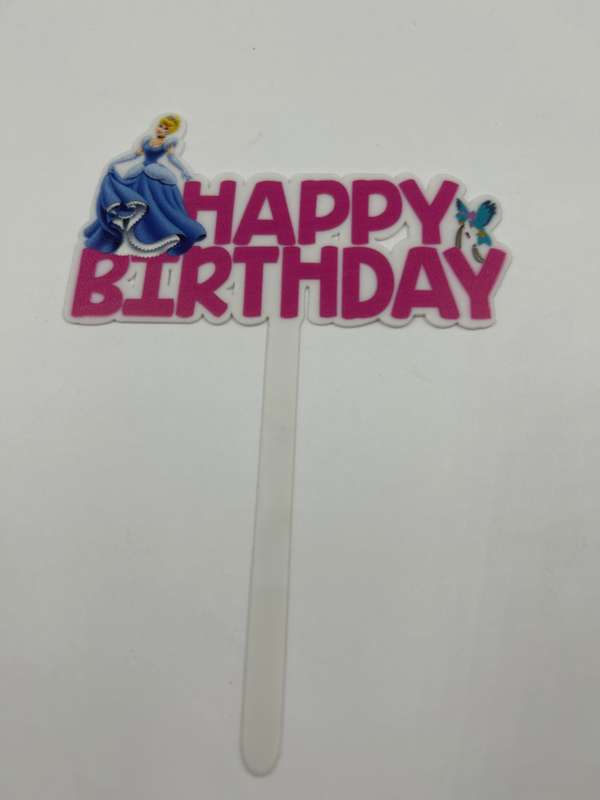 Nr415 Acrylic Cake Topper Cinderella