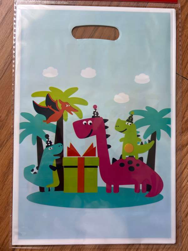Party Loot Bags Dino 10pcs