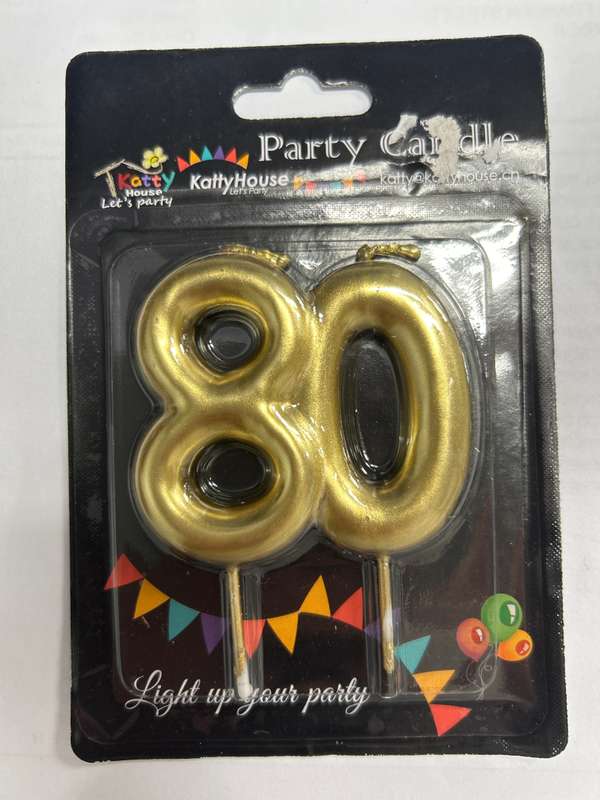 Number 70 Cake Candle
