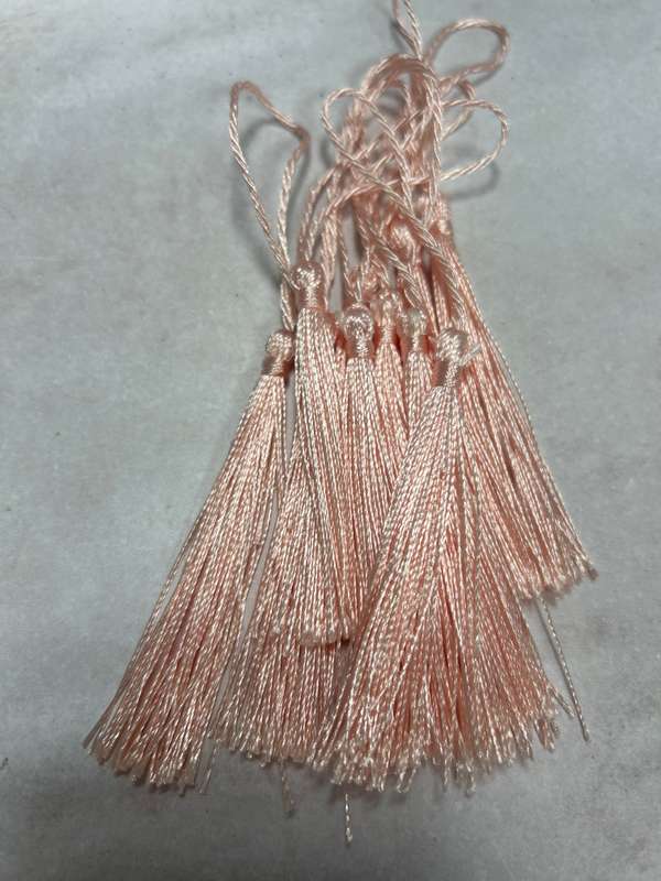 Bookmark Tassel 10pc Apricot 12cm