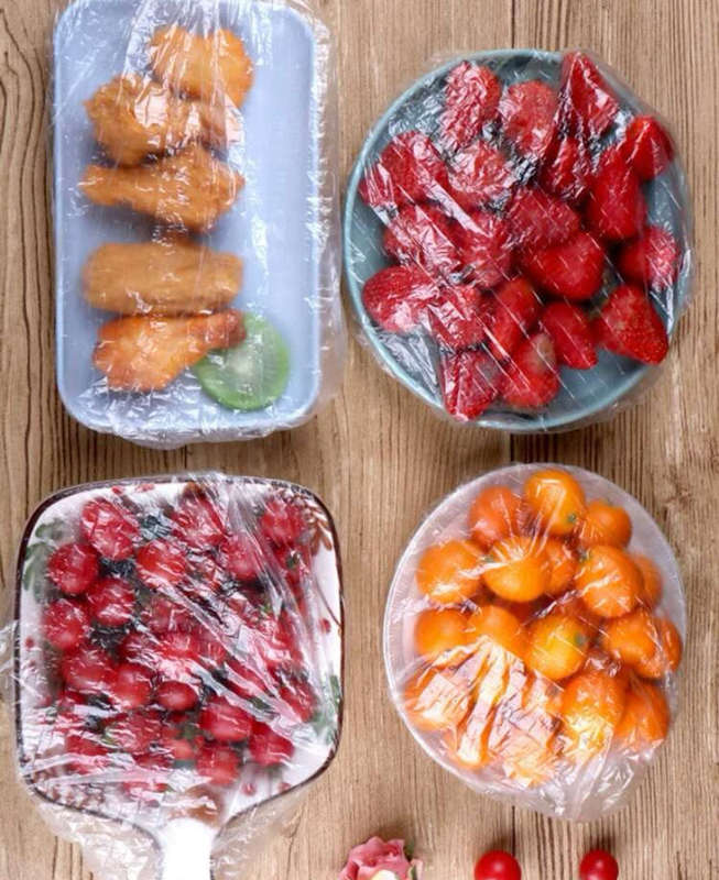 100pc 22cm Disposable Food Cover
