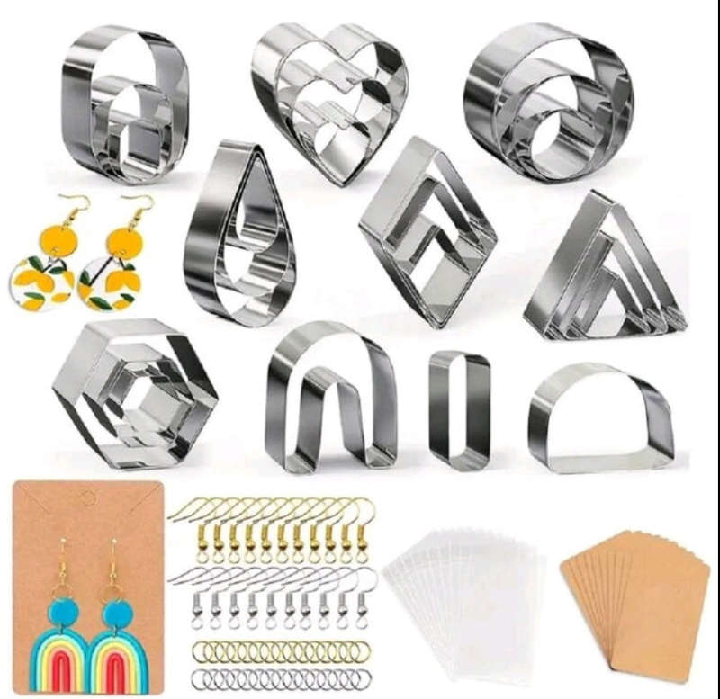 Stainless Steel Earring Cutters with Accessories