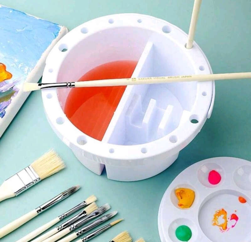 Brush Washer Paint Palette