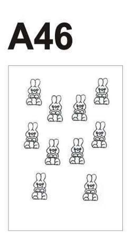 A46 Hard Plastic Chocolate Mould Easter Bunny