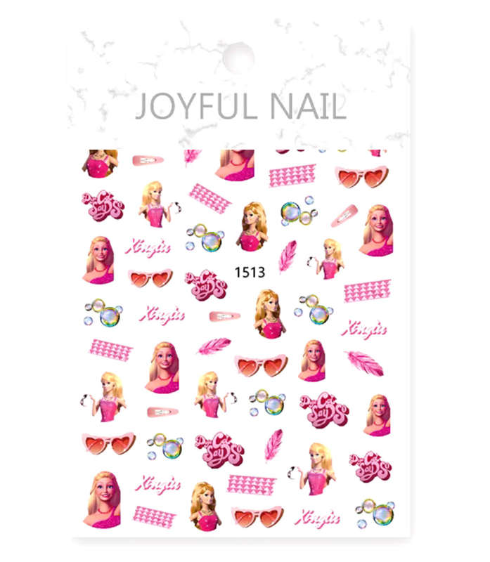 Nail Art Sticker Barbie JO-1513