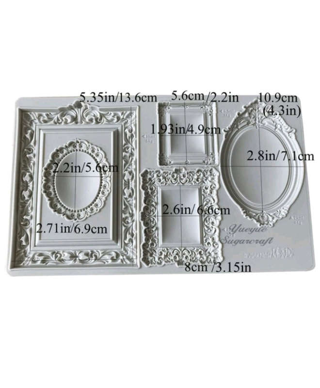 Silicone Mould Vintage Frame