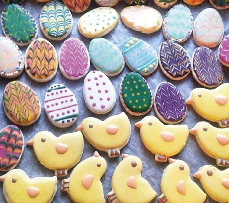 Easter Fondant chicken cutters, 3 piece.