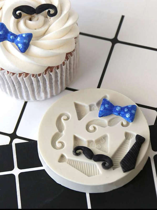 Silicone Mould Tie, Bow Tie and Moustache