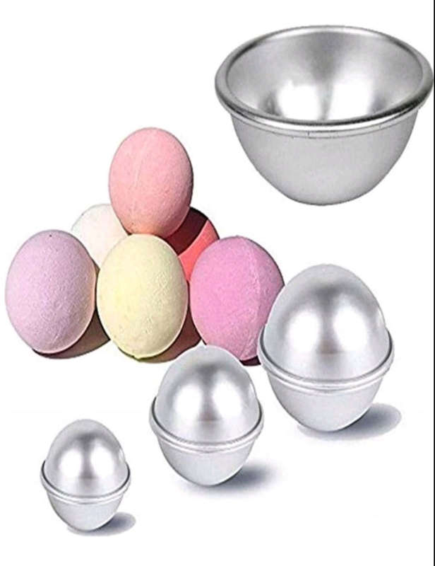 6pcs Aluminium Soap Bath Bomb Formers ROUND