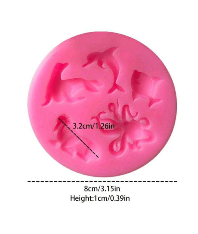 Silicone Mould Octopus and Fish