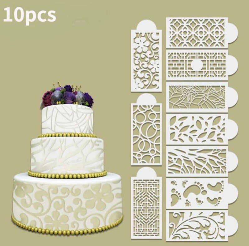 Style 1 Decorating Stencils 10pcs