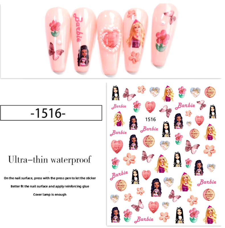 Nail Art Sticker Barbie JO-1516