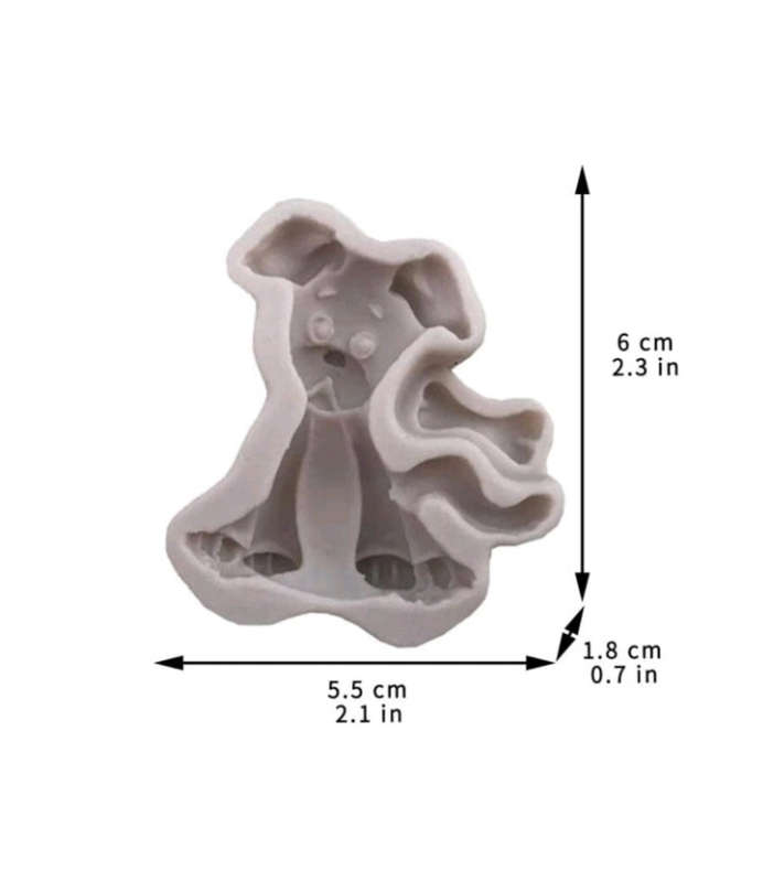 Silicone Mould Fondant Clay Dog and Bone