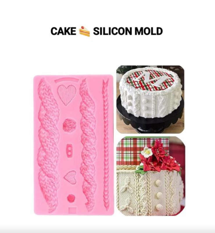 Knitted Border silicone mould